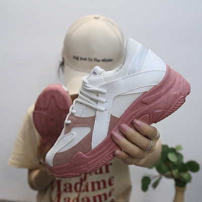 Model nou de adidasi casual dama cu talpa inalta in doua culori