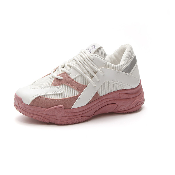 Model nou de adidasi casual dama cu talpa inalta in doua culori