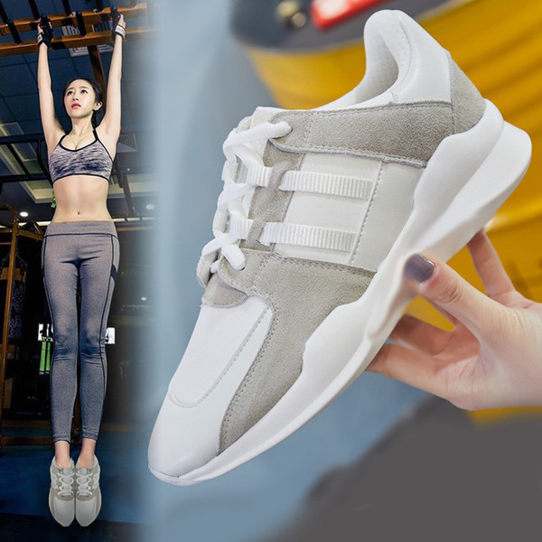 Adidasi eleganti de dama cu sireturi in alb si roz