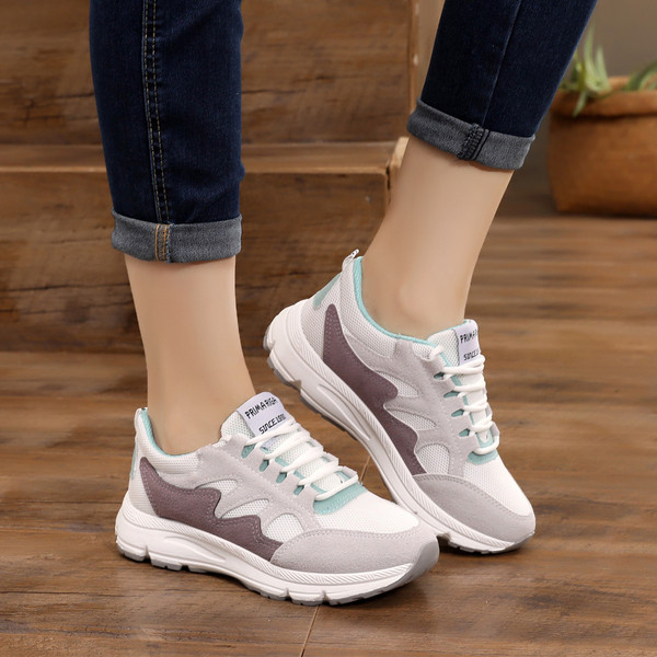 Model nou de adidasi de dama din piele intoarsa cu talpa inalta in mai multe modele