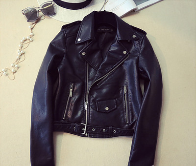 NOUA geacă modernă din imitație de piele pentru doamne în patru culori