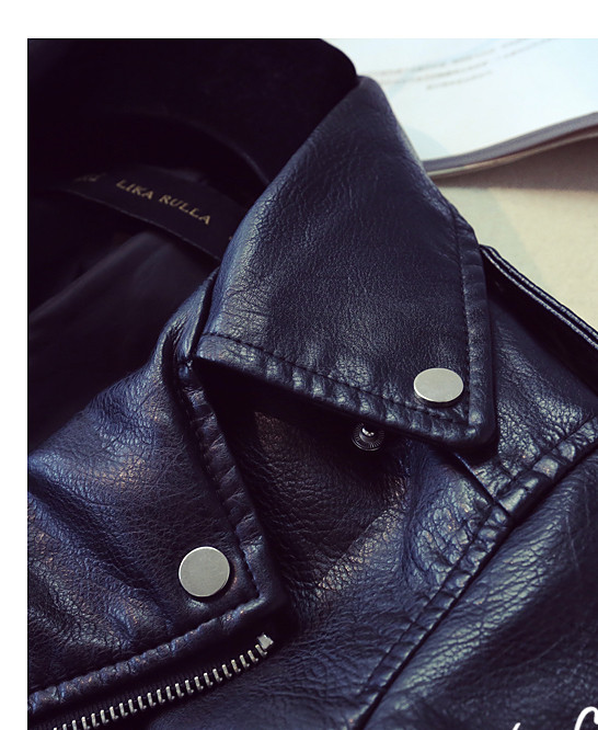 NOUA geacă modernă din imitație de piele pentru doamne în patru culori