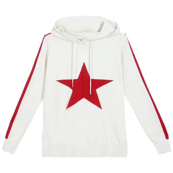 Hanorac de dama modern cu aplicatie in trei culori