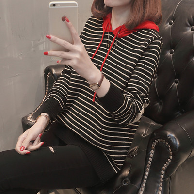 Hanorac zilnic de damă cu dungi în mai multe culori