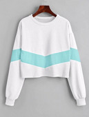 Bluza dama sport-casual cu decolteu O in doua culori