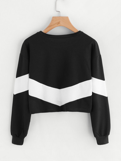 Bluza dama sport-casual cu decolteu O in doua culori