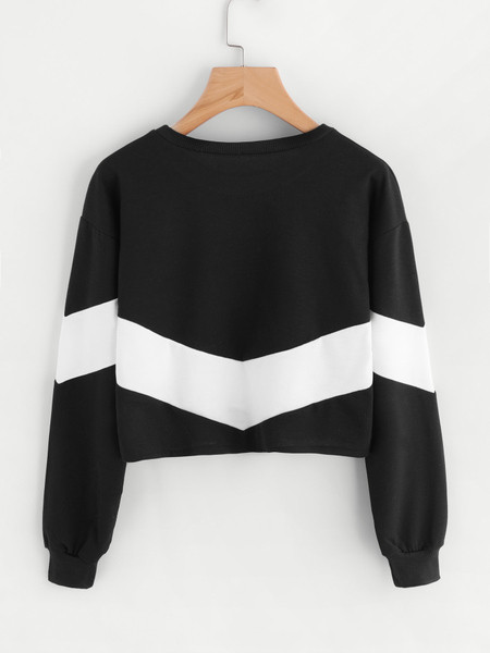 Bluza dama sport-casual cu decolteu O in doua culori