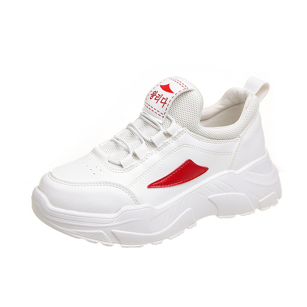 Adidasi de dama cu talpa inalta in trei culori potriviti pentru utilizarea de zi cu zi