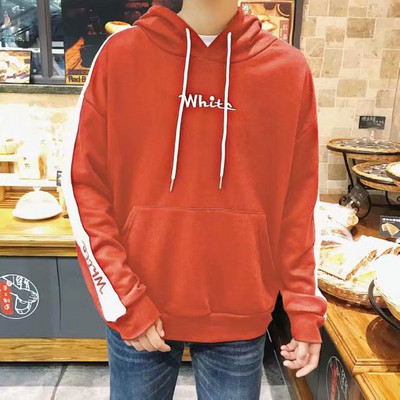 Ανδρικό καθημερινό φούτερ με περιμετρικά άκρα και επιγραφή