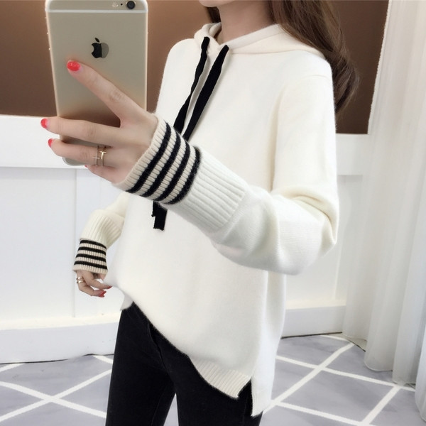 Κομψό γυναικείο φούτερ με κουκούλα