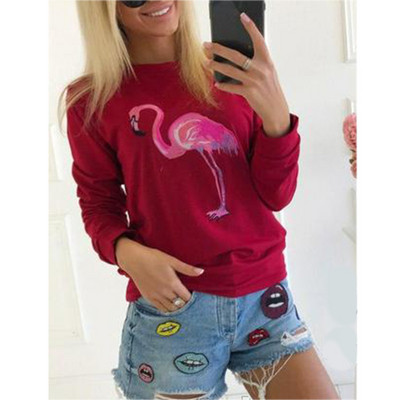 ΝΕΟ Μοντέρνα γυναικεία μπλούζα με πολύχρωμη εφαρμογή σε διάφορα χρώματα