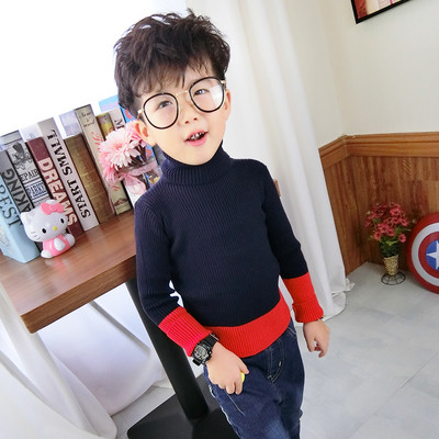 Детски стилен зимен пуловер за момчета в три цвята