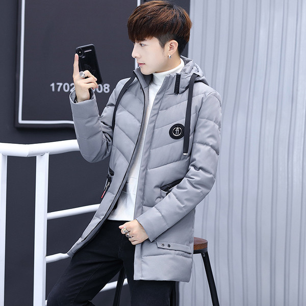 Jachetă lungă groasă pentru bărbați în trei culori