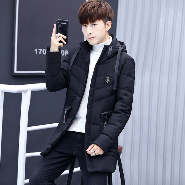 Jachetă lungă groasă pentru bărbați în trei culori