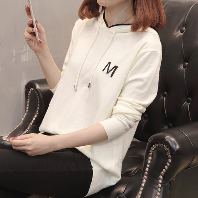 Μοντέρνο γυναικείο φούτερ με έμβλημα σε διάφορα χρώματα