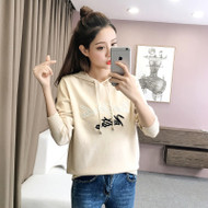 Μοντέρνο γυναικείο φούτερ με επιγραφή