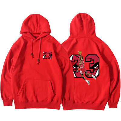 Мъжки спортен суичър в няколко цвята с надпис и щампа