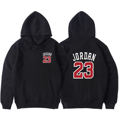 Мъжки спортен суичър в няколко цвята с надпис и щампа