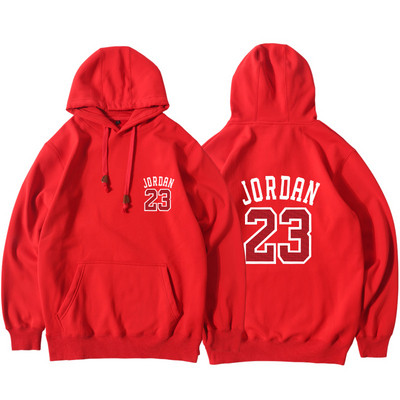 Мъжки спортен суичър в няколко цвята с надпис и щампа