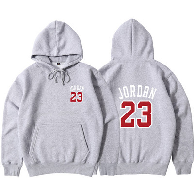 Мъжки спортен суичър в няколко цвята с надпис и щампа