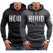 Мъжки ежедневен суичър модел Slim с надпис в три цвята