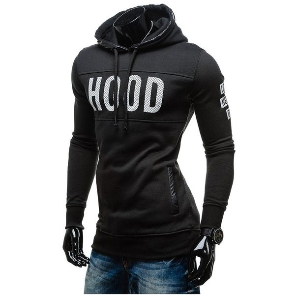 Мъжки ежедневен суичър модел Slim с надпис в три цвята