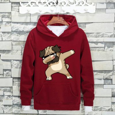 Ανδρικό φούτερ σε διάφορα χρώματα με πολύχρωμη εκτύπωση