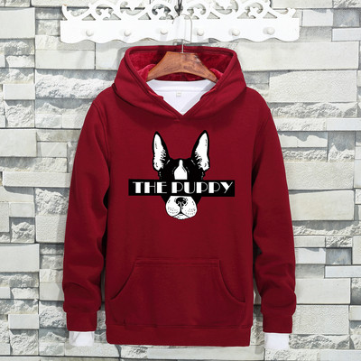 Ανδρικό φούτερ σε διάφορα χρώματα με πολύχρωμη εκτύπωση