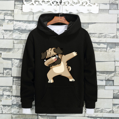 Ανδρικό φούτερ σε διάφορα χρώματα με πολύχρωμη εκτύπωση