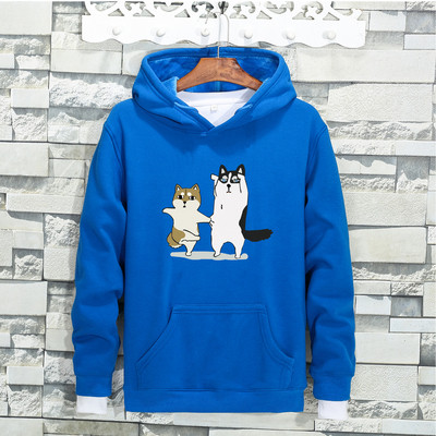 Ανδρικό φούτερ σε διάφορα χρώματα με πολύχρωμη εκτύπωση