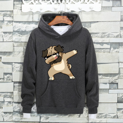 Ανδρικό φούτερ σε διάφορα χρώματα με πολύχρωμη εκτύπωση