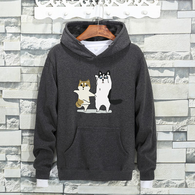 Ανδρικό φούτερ σε διάφορα χρώματα με πολύχρωμη εκτύπωση