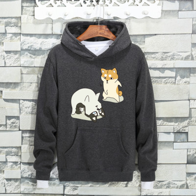 Ανδρικό φούτερ σε διάφορα χρώματα με πολύχρωμη εκτύπωση