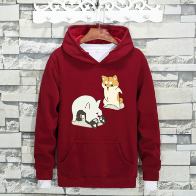 Ανδρικό φούτερ σε διάφορα χρώματα με πολύχρωμη εκτύπωση