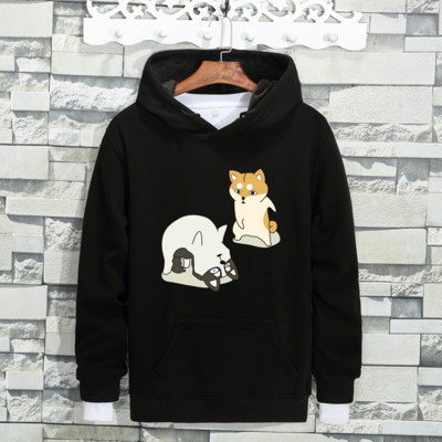 Ανδρικό φούτερ σε διάφορα χρώματα με πολύχρωμη εκτύπωση