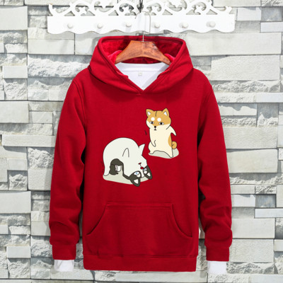 Ανδρικό φούτερ σε διάφορα χρώματα με πολύχρωμη εκτύπωση