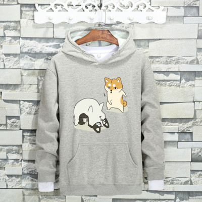 Ανδρικό φούτερ σε διάφορα χρώματα με πολύχρωμη εκτύπωση