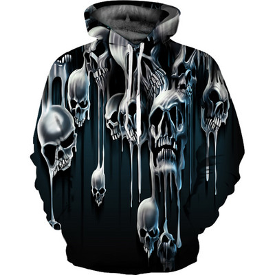 Αντρικό φούτερ με 3D εφαρμογή σε σκούρο χρώμα