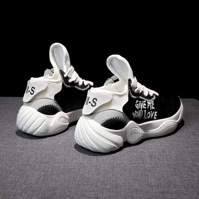 Нов модел дамски маратонки с висока подметка в четири цвята