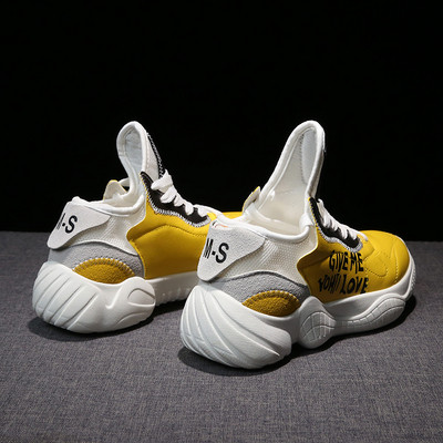 Нов модел дамски маратонки с висока подметка в четири цвята