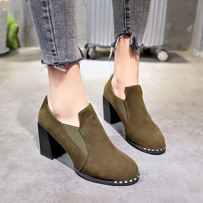 Mocasini moderni de dama din piele intoarsa ecologica in trei culori