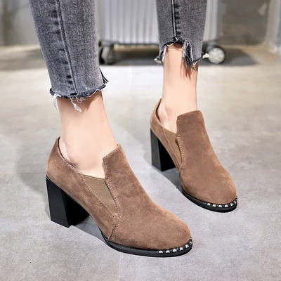 Mocasini moderni de dama din piele intoarsa ecologica in trei culori