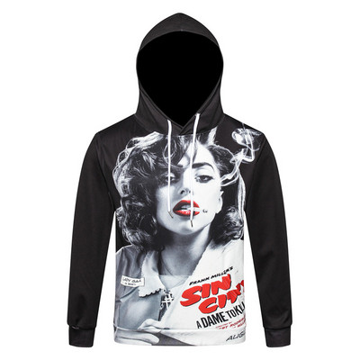 Hanorac barbatesc cu aplicare 3D in mai multe modele