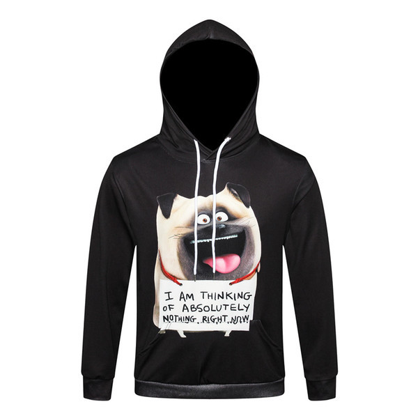 Hanorac barbatesc cu aplicare 3D in mai multe modele