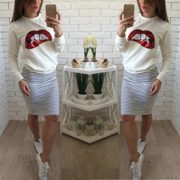 Bluza dama sport-casual cu paiete in mai multe culori