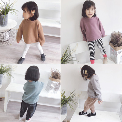 Детски мек пуловер за момичета в няколко цвята