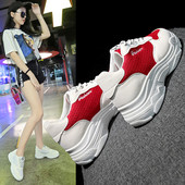 Model casual de adidasi dama cu talpa inalta in trei culori