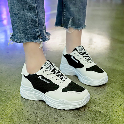 Model casual de adidasi dama cu talpa inalta in trei culori