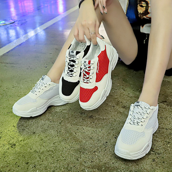 Model casual de adidasi dama cu talpa inalta in trei culori