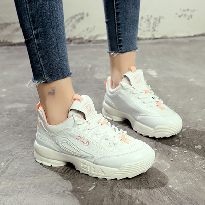 Adidasi de dama cu talpa inalta in trei culori